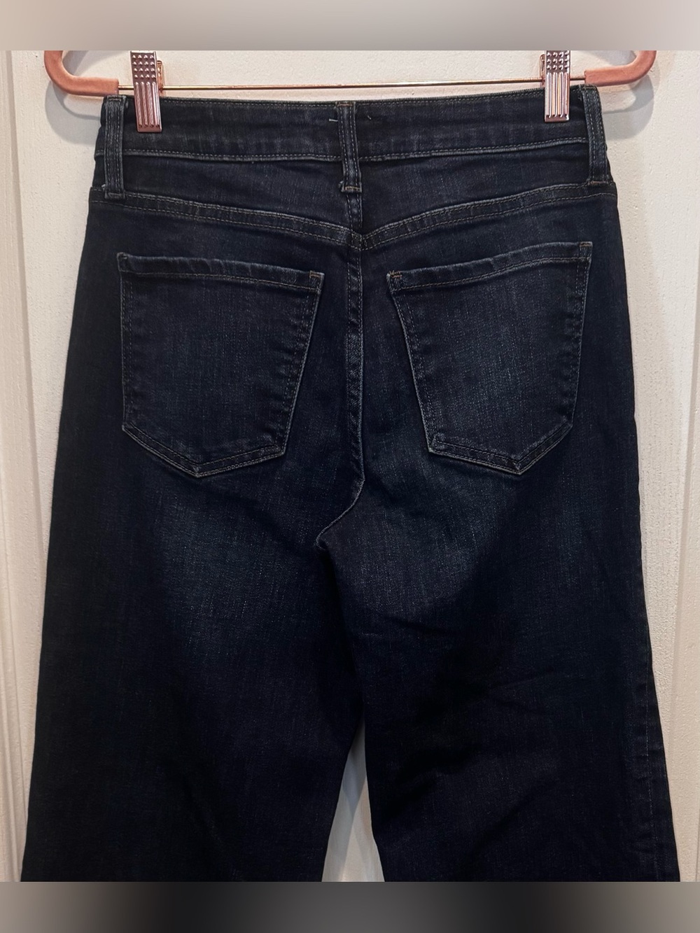 Kut from the Kloth Dark Blue Wide Leg Cuffed Meg Jeans - Picture 8 of 11
